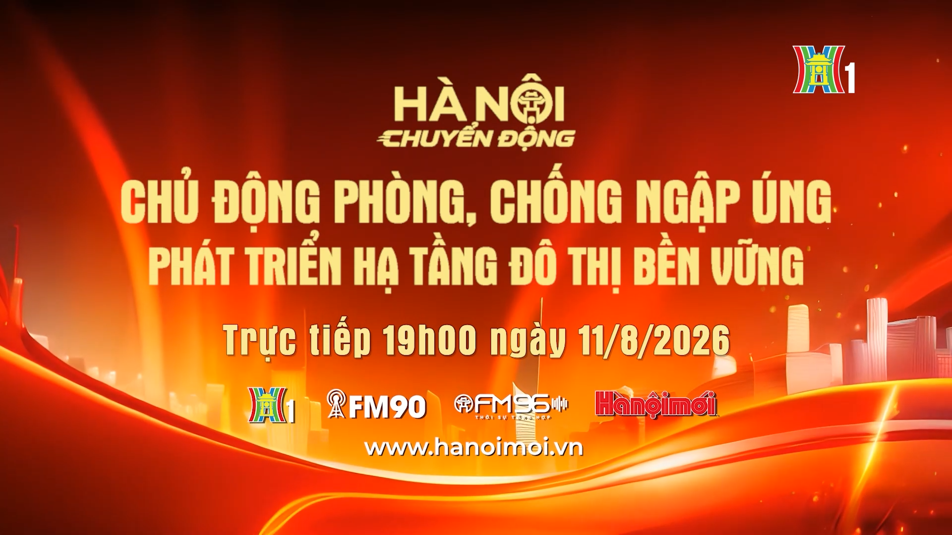 Đón xem 'Hà Nội chuyển động' ngày 11/8: Chủ động phòng, chống ngập úng - Phát triển hạ tầng đô thị bền vững